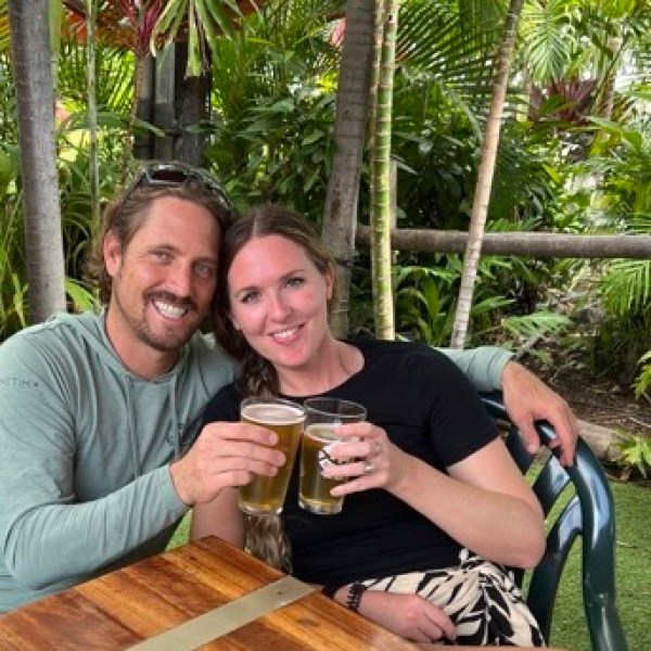 Byron Kay et al. sitting at a table