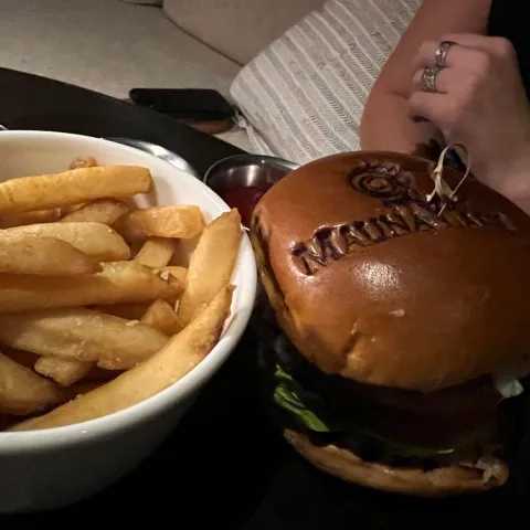 a sandwich and fries on a plate