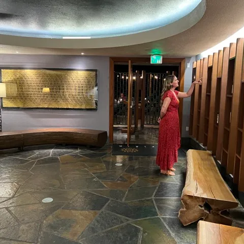 a room with a wooden floor