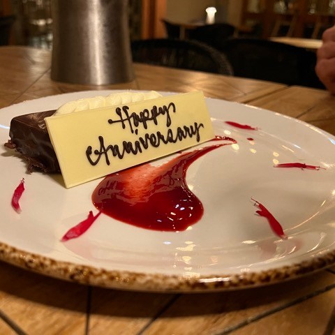 a piece of cake on a plate on a table