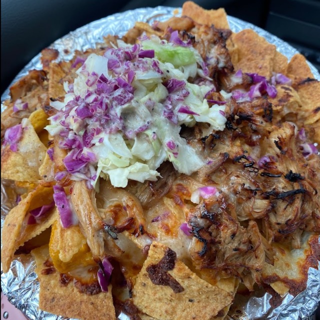 a close up of a plate of food