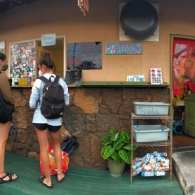 a person standing in front of a building