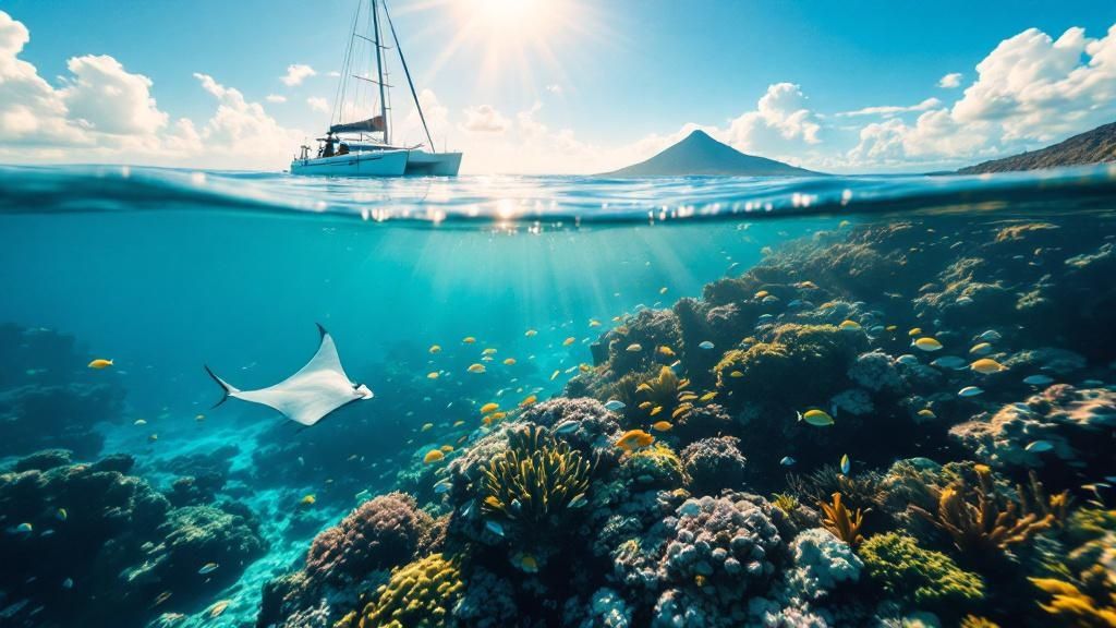 thumbnail_8a6e56 a boat floating on a body of water