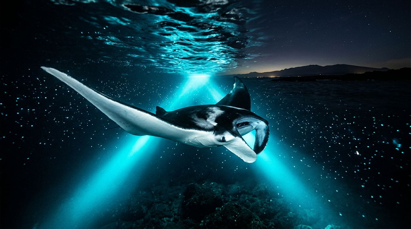 Big Island Manta Ray Night Snorkel Success Rate Explained