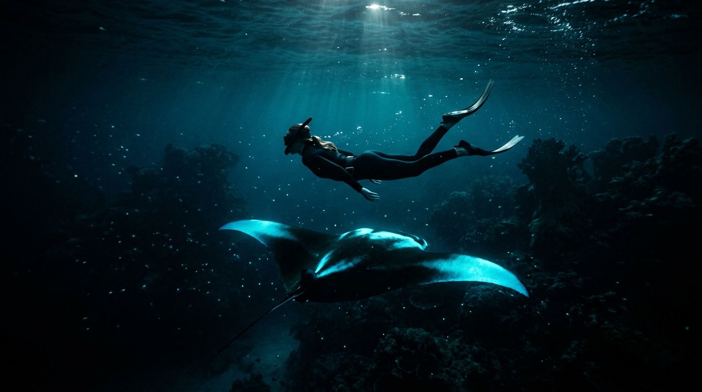 Can You Do a Kona Manta Ray Night Snorkel After Scuba Diving?