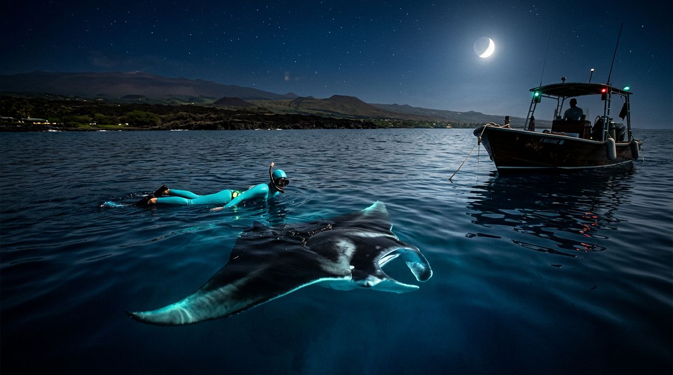 Can You Do a Kona Manta Ray Snorkel If Deep Water Scares You?