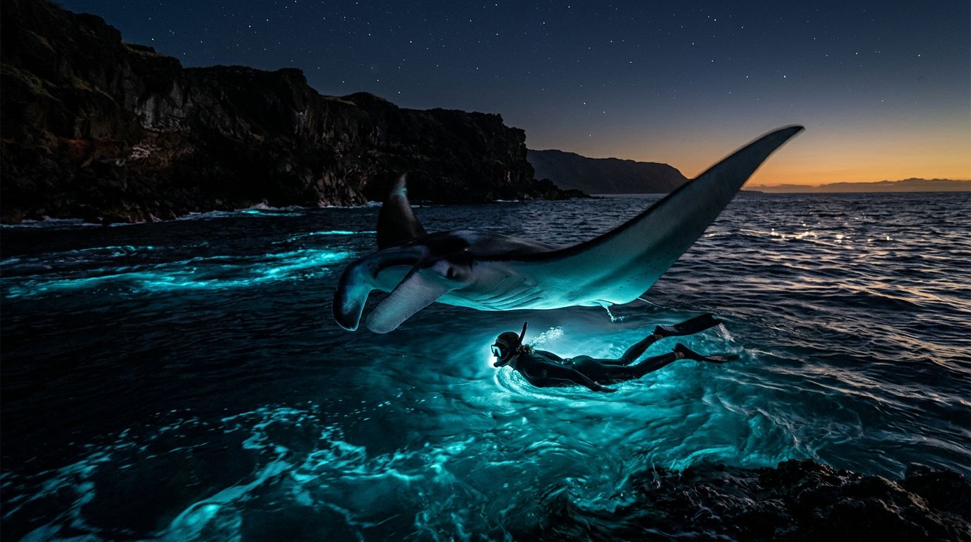 Can You Fly After a Kona Manta Ray Night Snorkel?