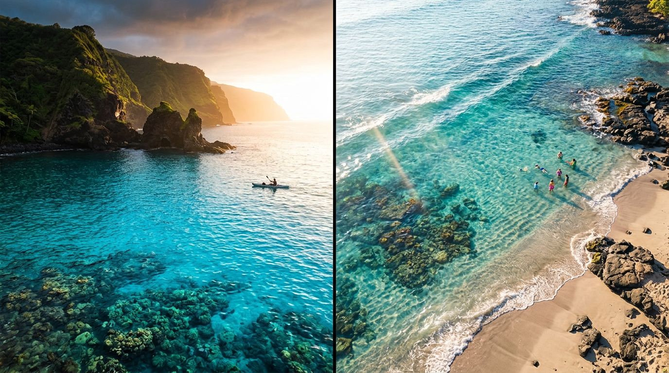 Captain Cook Kona Snorkeling vs Kahaluu Beach Park