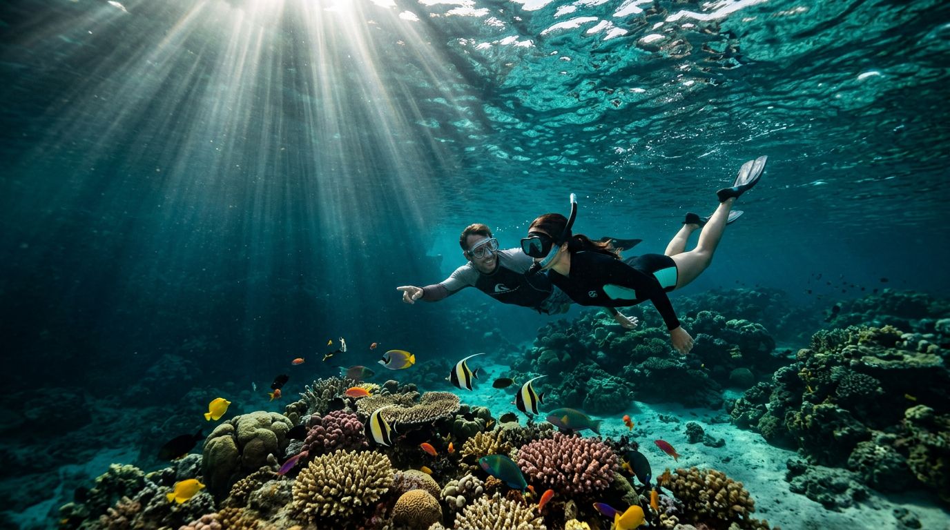 Do Guides Swim With You During Captain Cook snorkeling?