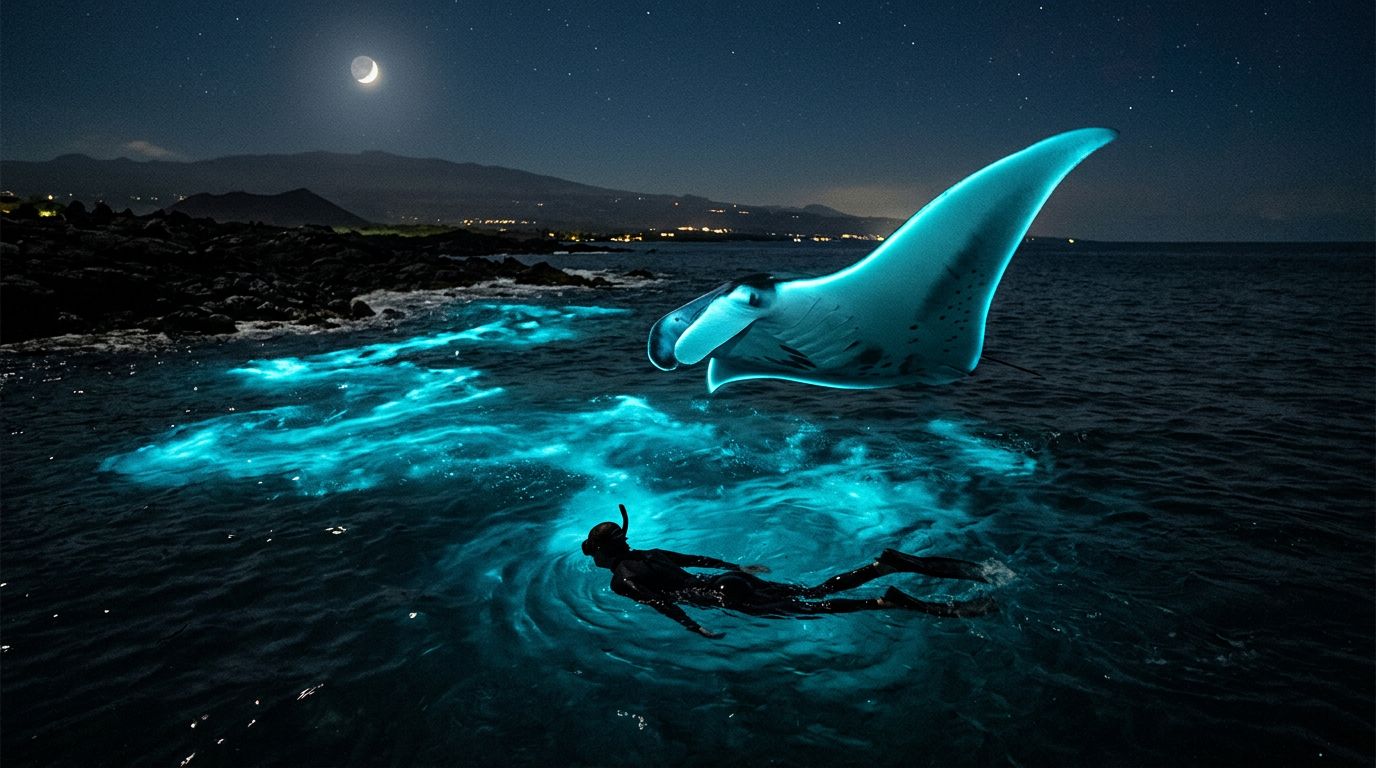 Do Kona Manta Ray Night Snorkel Tours Require a Swim Check?