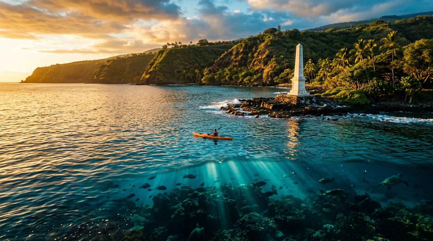 How Far Offshore Is Captain Cook Monument Snorkeling?