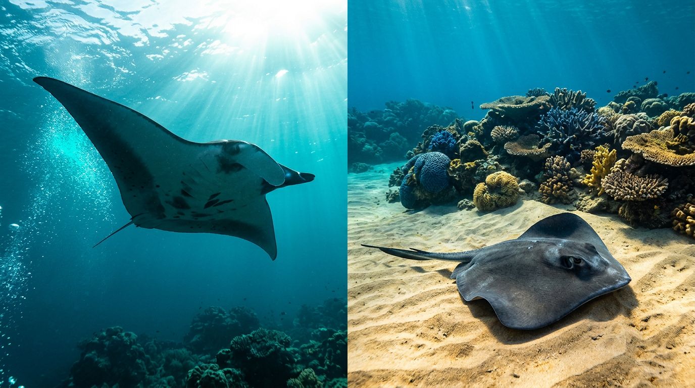 How Manta Rays in Hawaii Differ From Stingrays in Kona