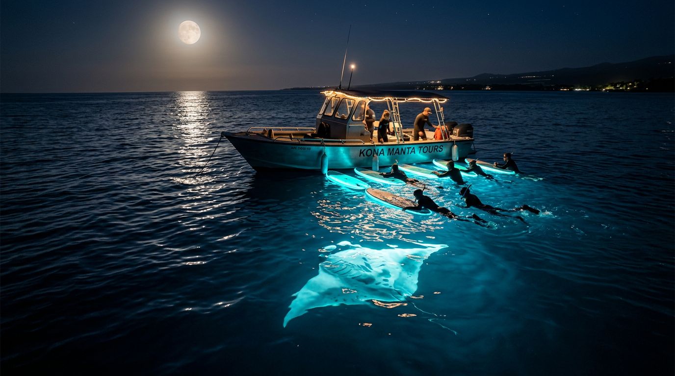 How Wind Changes a Kona Manta Ray Night Snorkel