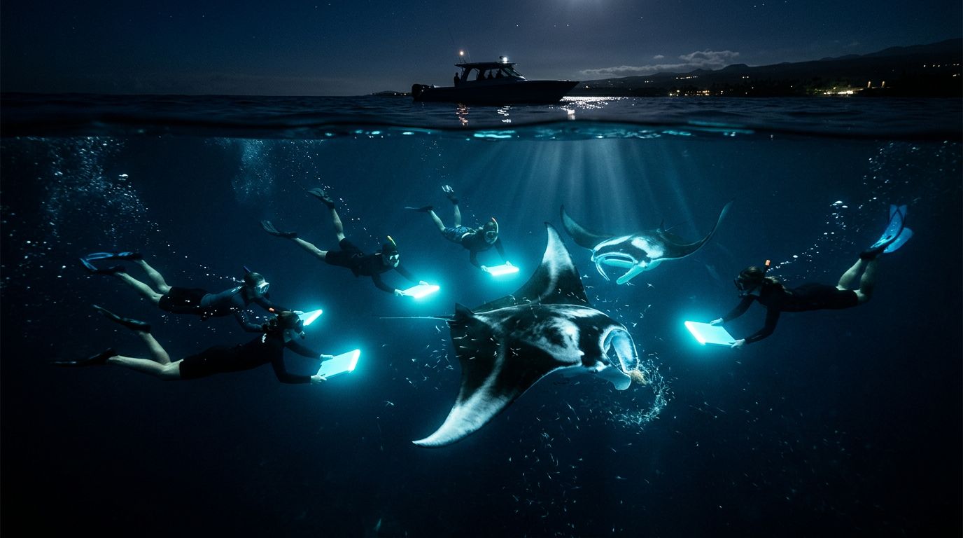 Kona Manta Ray Night Snorkel Ratios to Check Before Booking