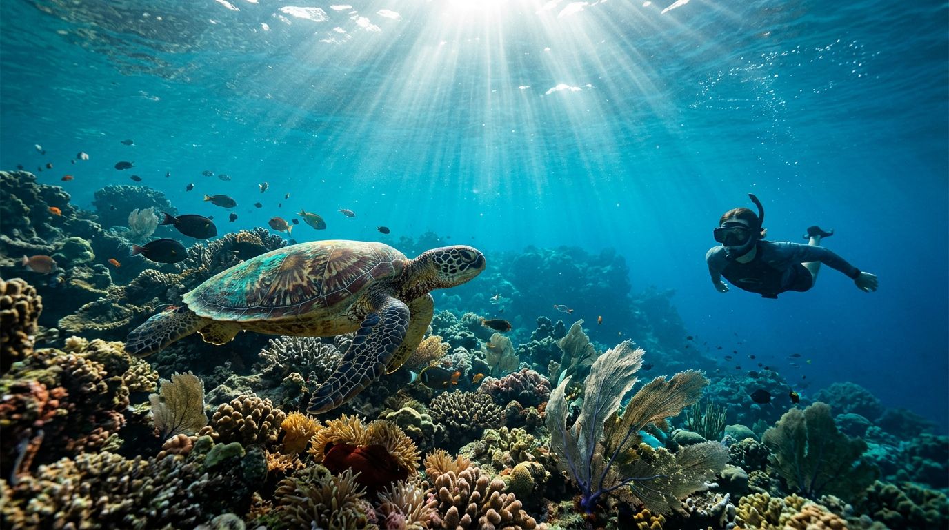 Sea Turtle Etiquette for Kealakekua Bay Snorkeling