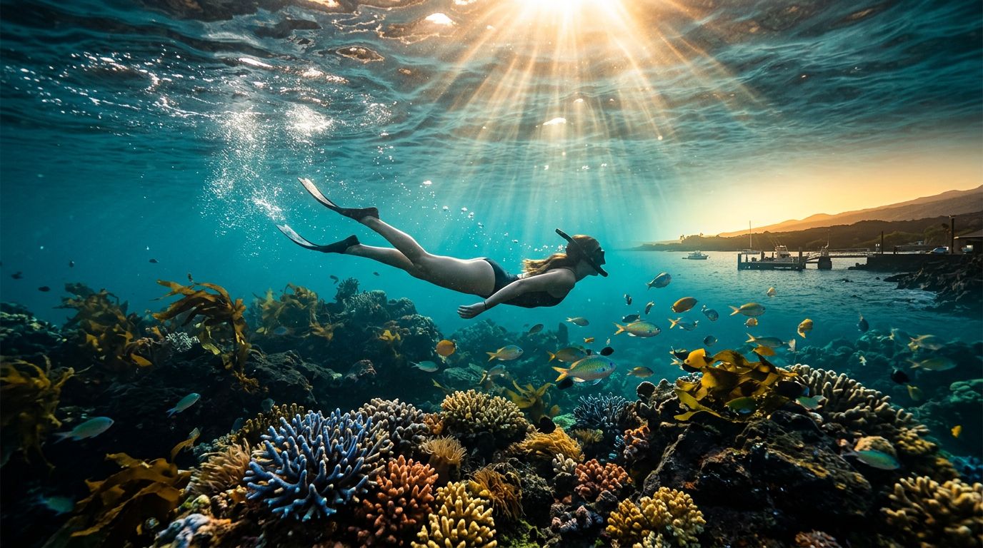Snorkel Kona Hawaii on a Weekday for Fewer Crowds