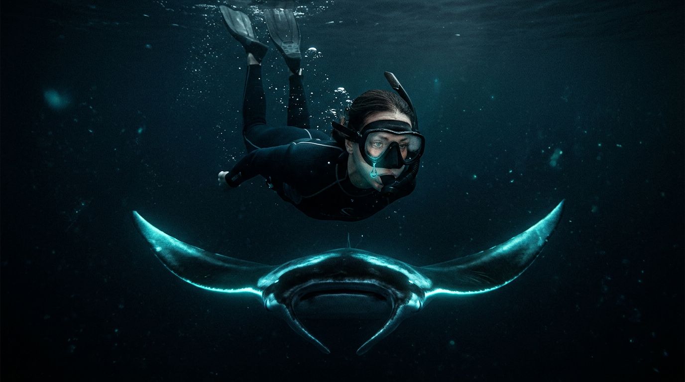 What Happens When Your Mask Leaks on a Manta Ray Snorkel