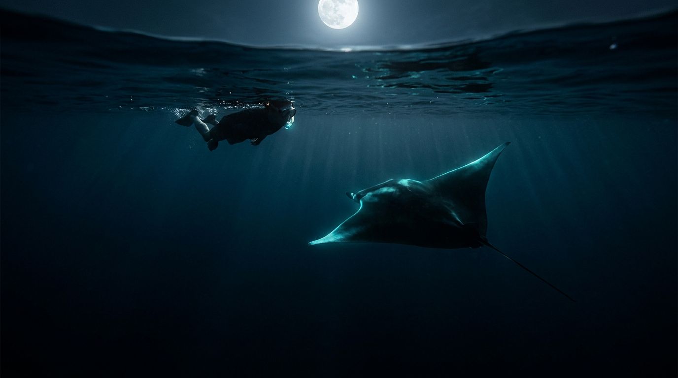 What to Do If You Panic on a Kona Manta Ray Night Snorkel