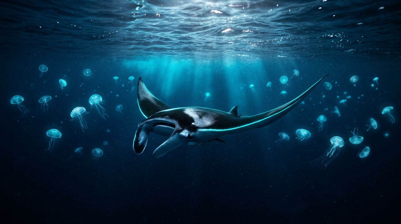 Are Jellyfish Common on a Kona Manta Ray Night Snorkel?