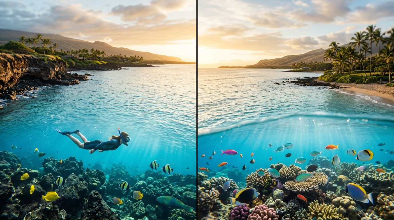 Big Island vs Maui Snorkeling for First-Time Visitors