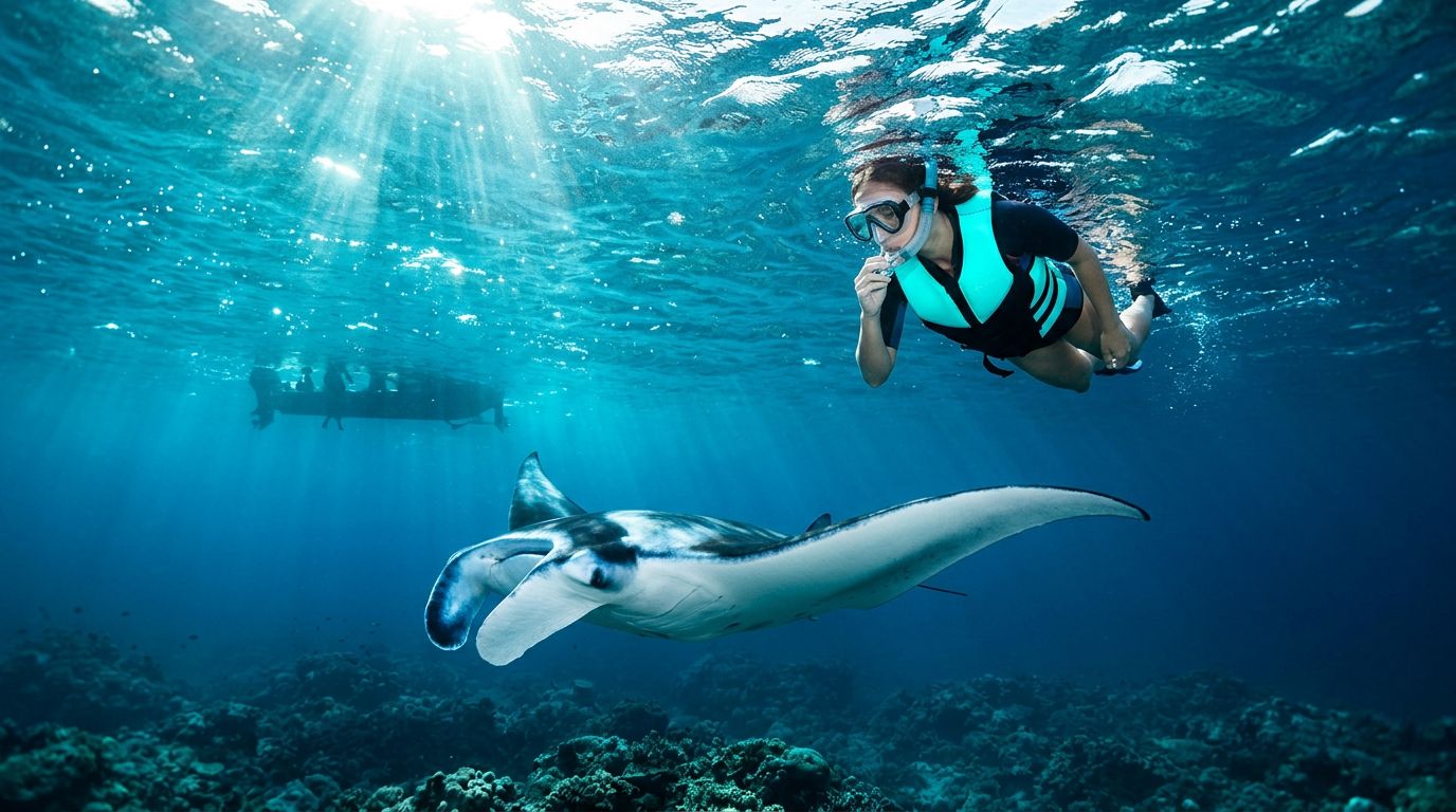 Can Non-Swimmers Join a Kona Manta Ray Snorkel?