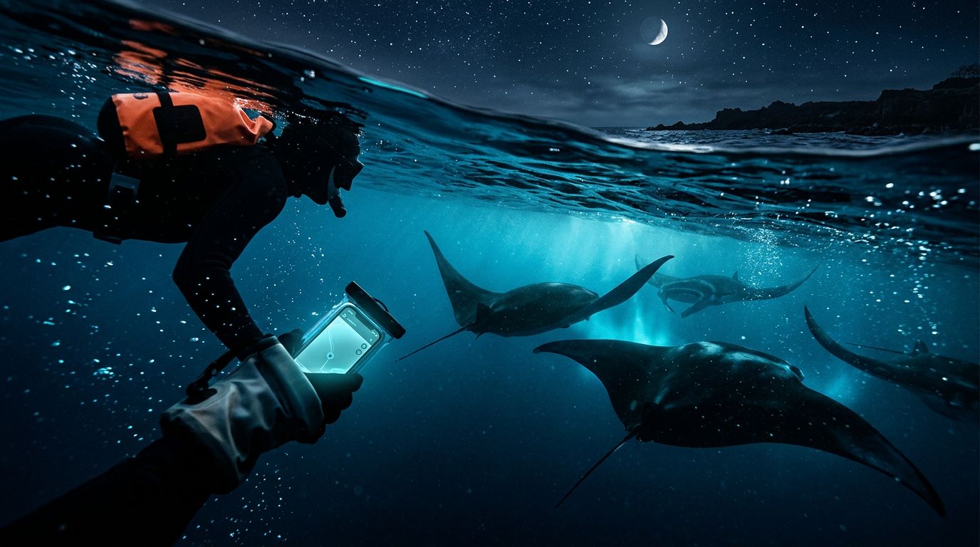 Can You Bring a Phone on a Kona Manta Ray Night Snorkel?