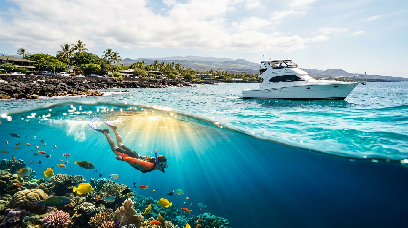 Captain Cook Snorkeling from Alii Drive in Kona