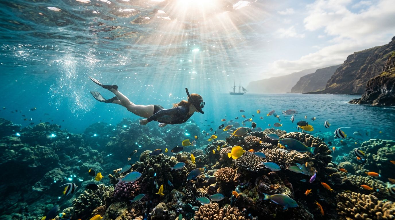 Captain Cook Snorkeling Without Diving Down