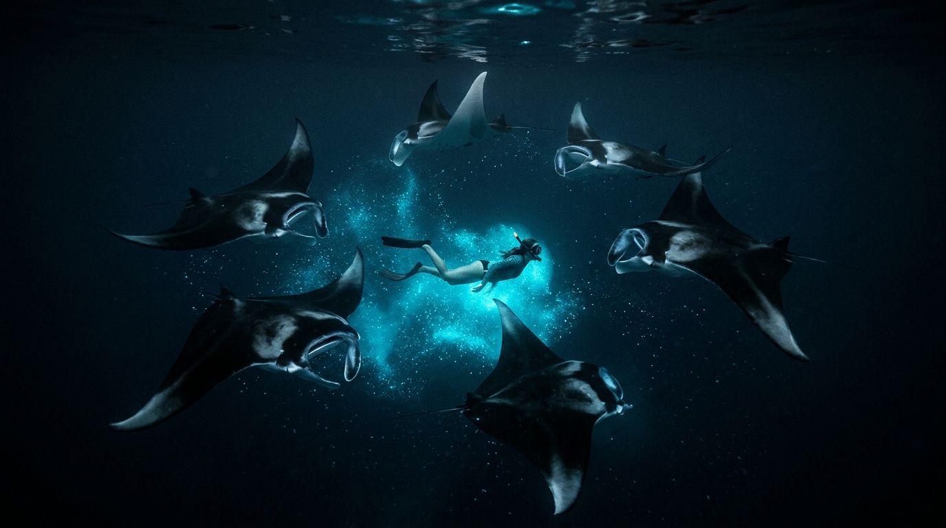 Do Big Island Manta Ray Snorkel Tours Include Photos?
