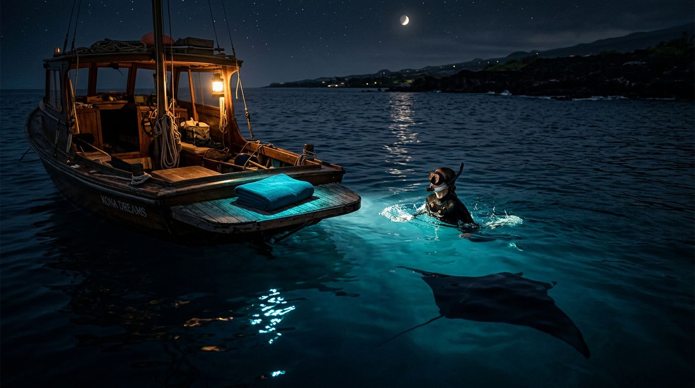 Do You Need a Towel for a Kona Manta Ray Night Snorkel?