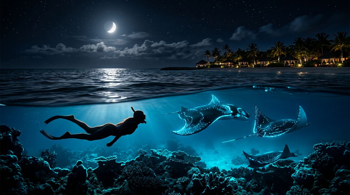 Hilton Waikoloa Village Manta Ray Night Snorkel Guide