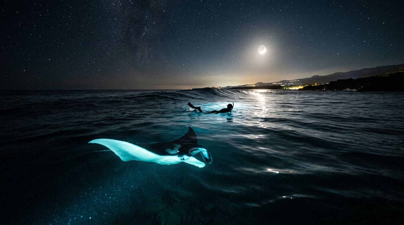 How South Swell Changes a Kona Manta Ray Night Snorkel