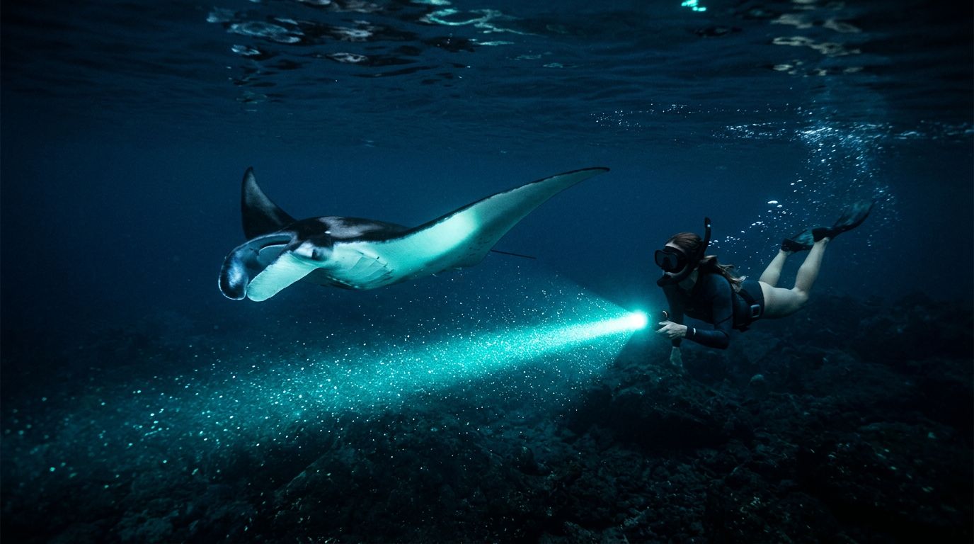 How to Avoid Backscatter on a Kona Manta Ray Snorkel