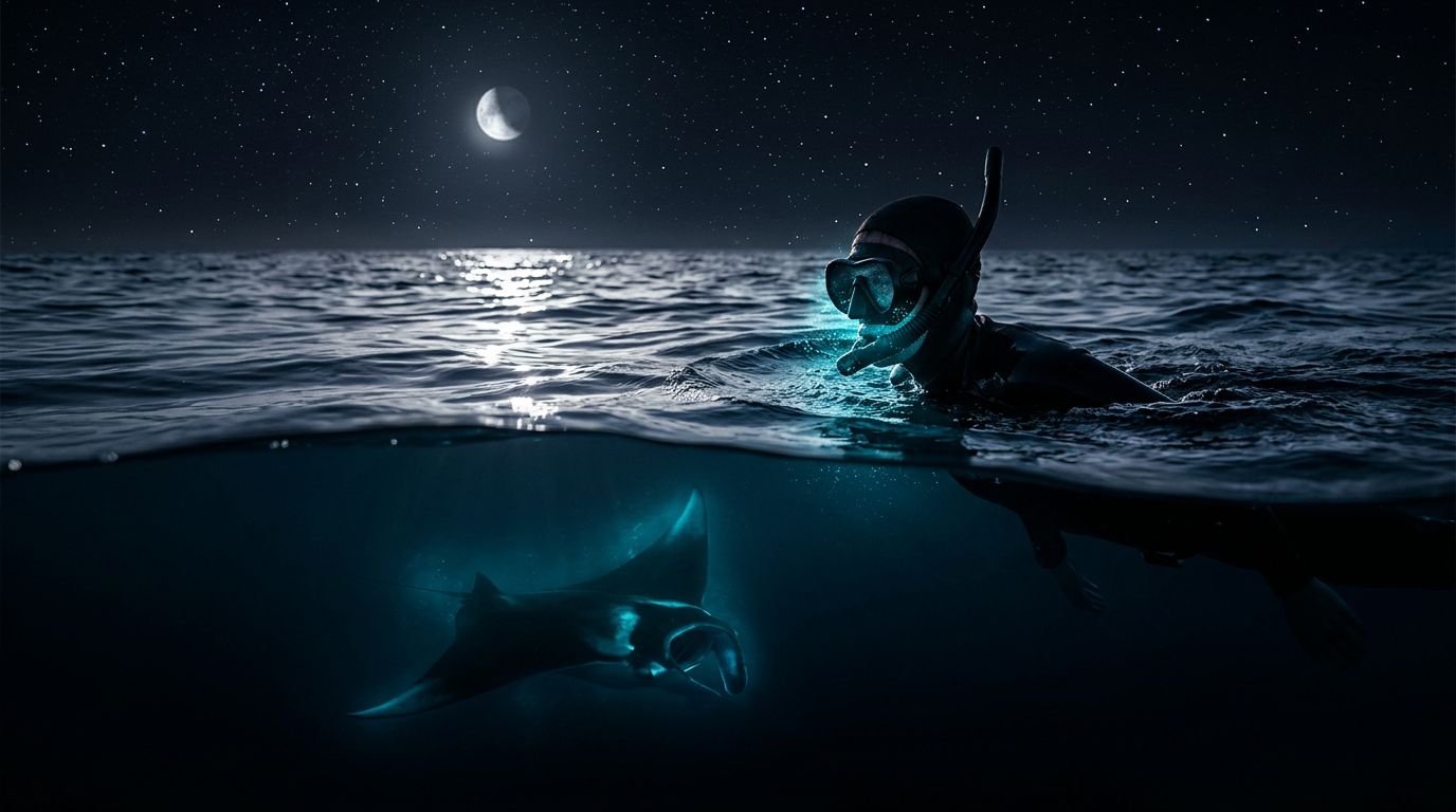 How to Avoid Neck Strain on a Kona Manta Ray Night Snorkel
