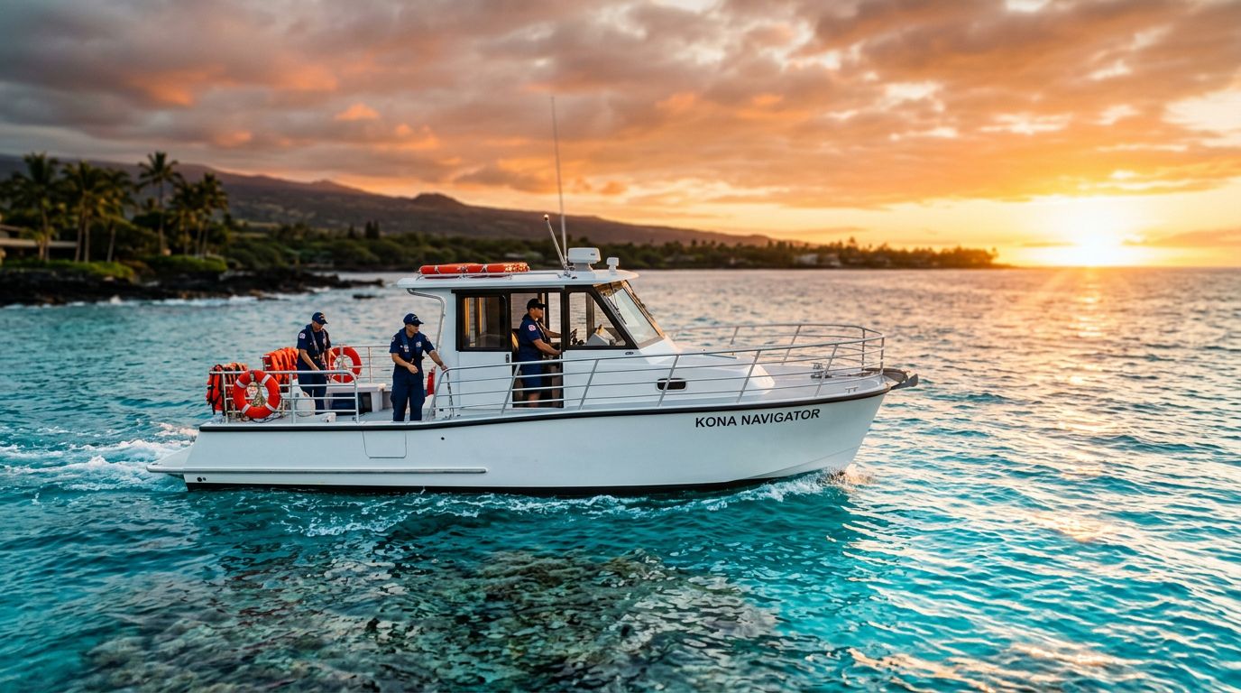 US Coast Guard Certification on Kona Boat Tours