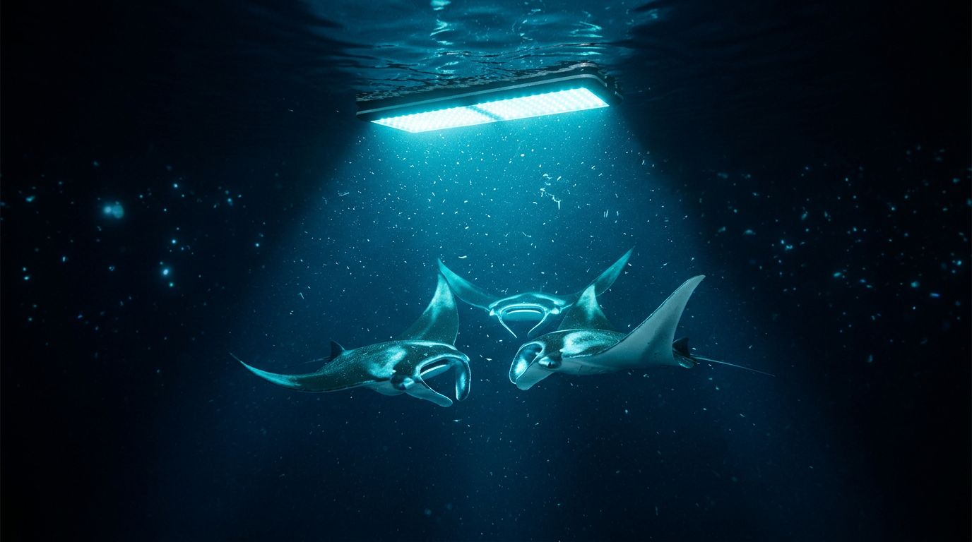 What Happens When the Light Board Slips on a Manta Ray Snorkel