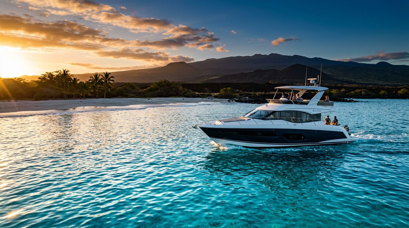Big Island Boat Tours With Private Beach Stops Near Kona