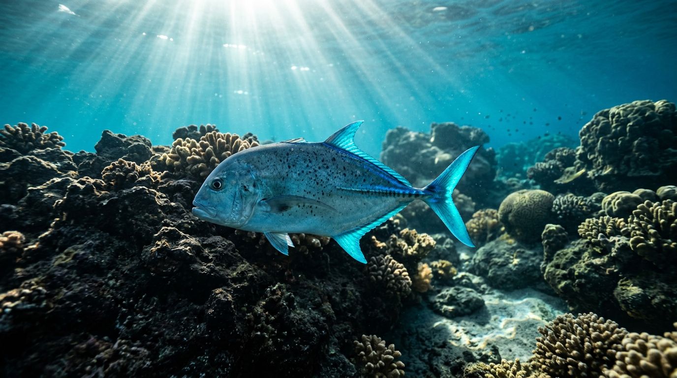 Bluefin Trevally Snorkeling at Kealakekua Bay