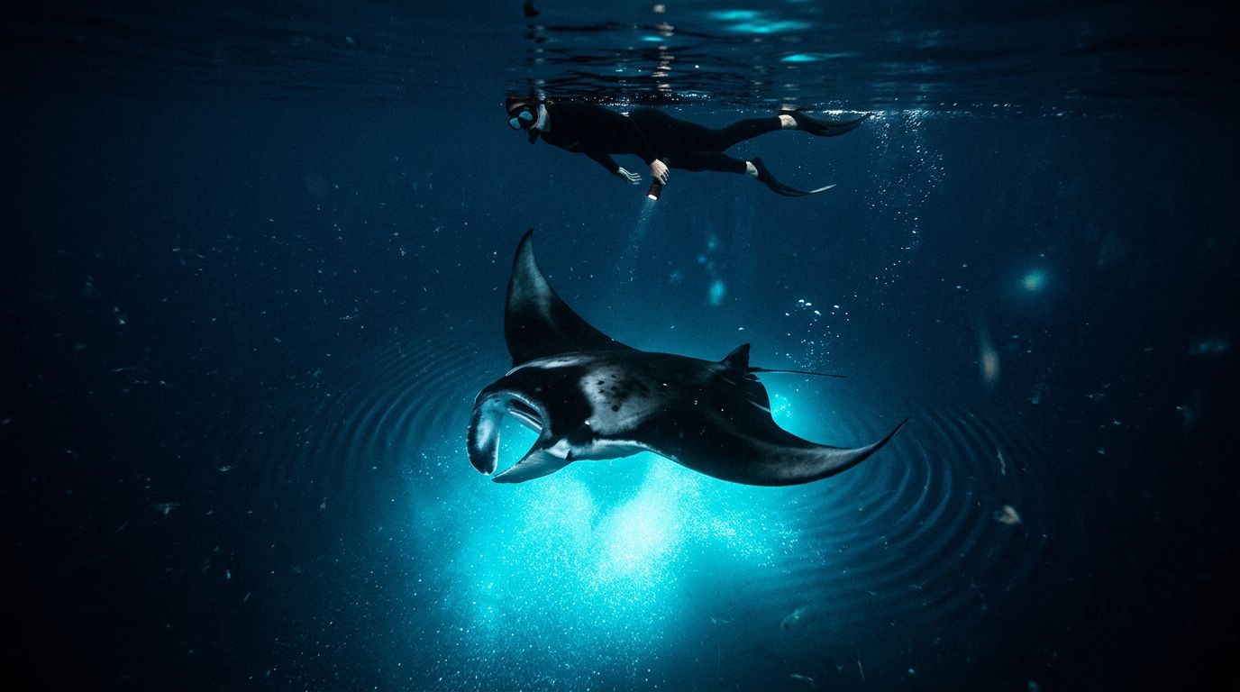 Can Manta Rays Hear You at Night in Hawaii?