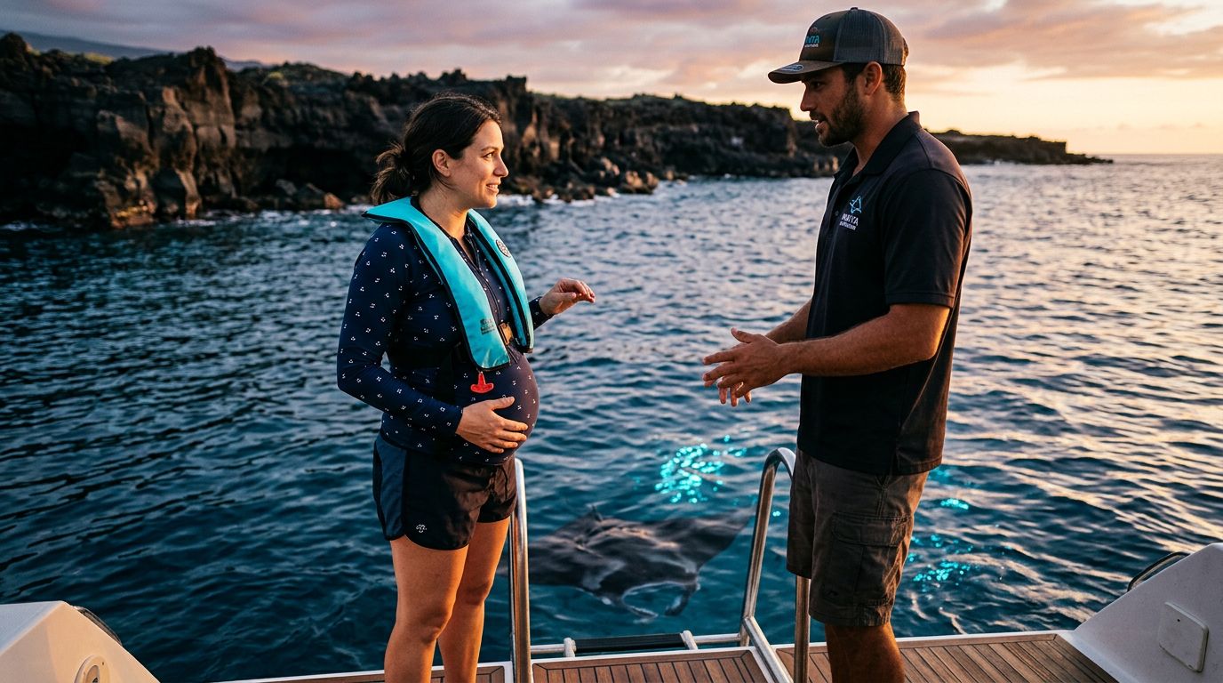 Can Pregnant Travelers Join a Kona Manta Ray Snorkel?