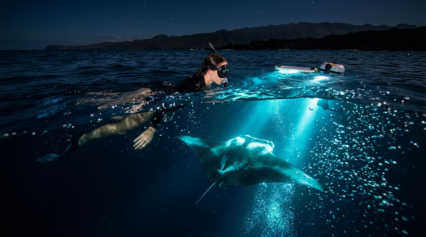 Can You Free Dive on a Kona Manta Ray Snorkel?