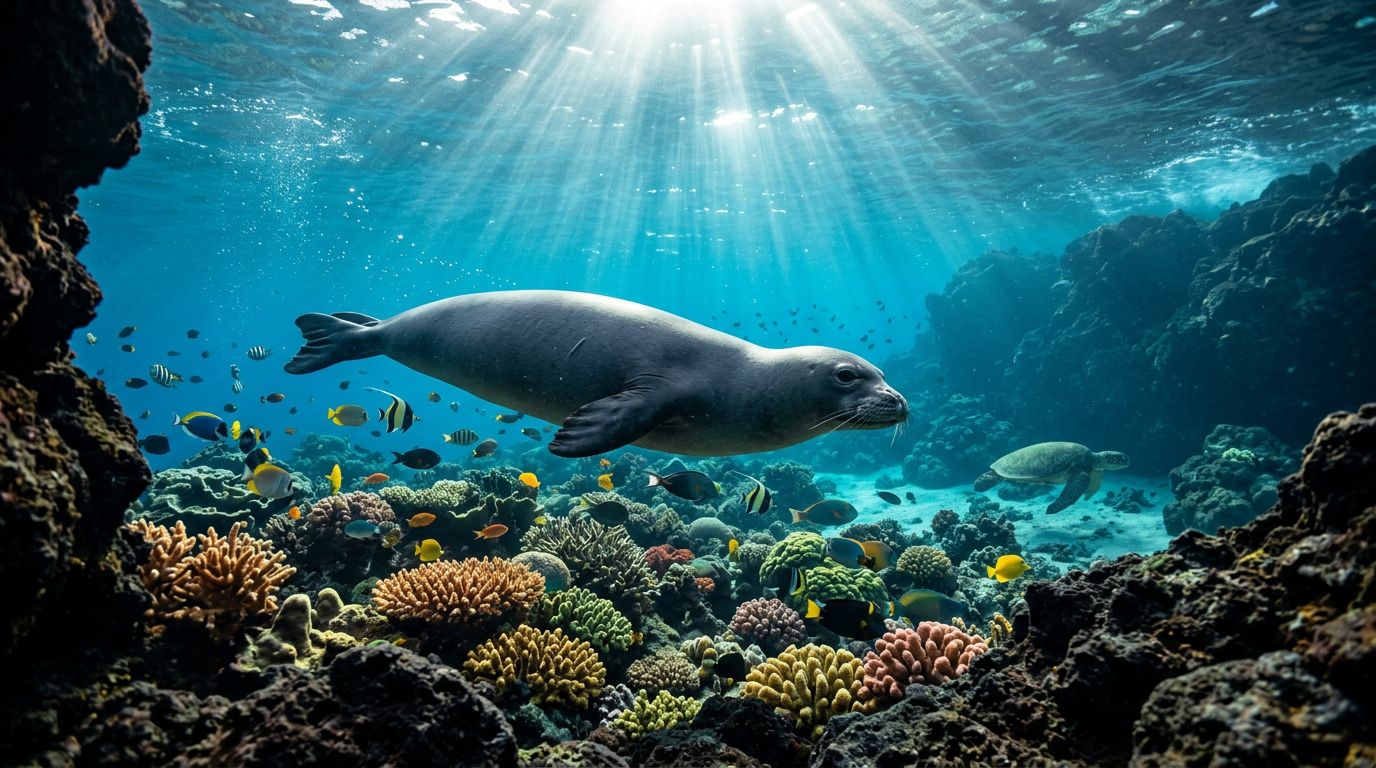 Can You See Monk Seals While Captain Cook Snorkeling?