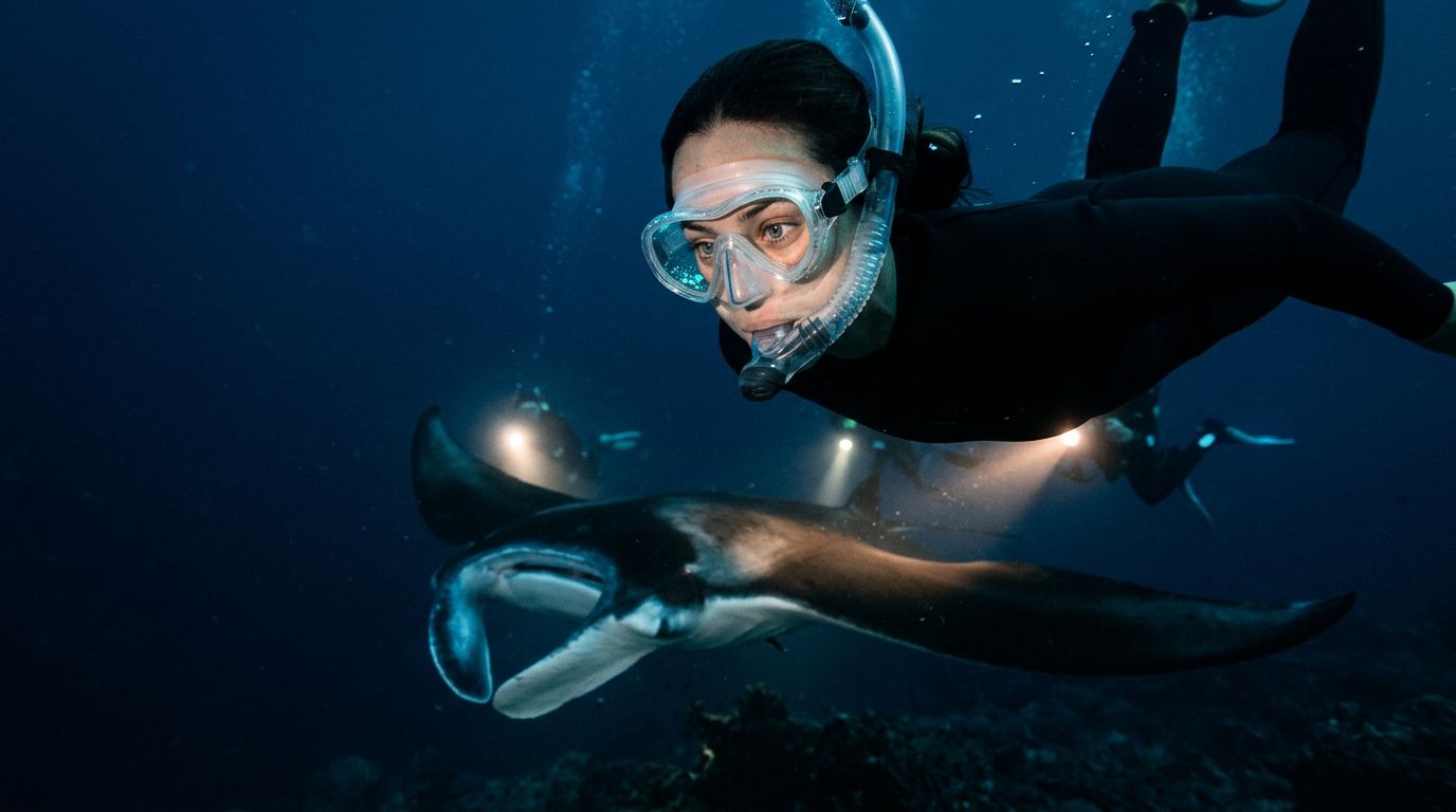 Can You Wear Contacts on a Manta Ray Night Snorkel?