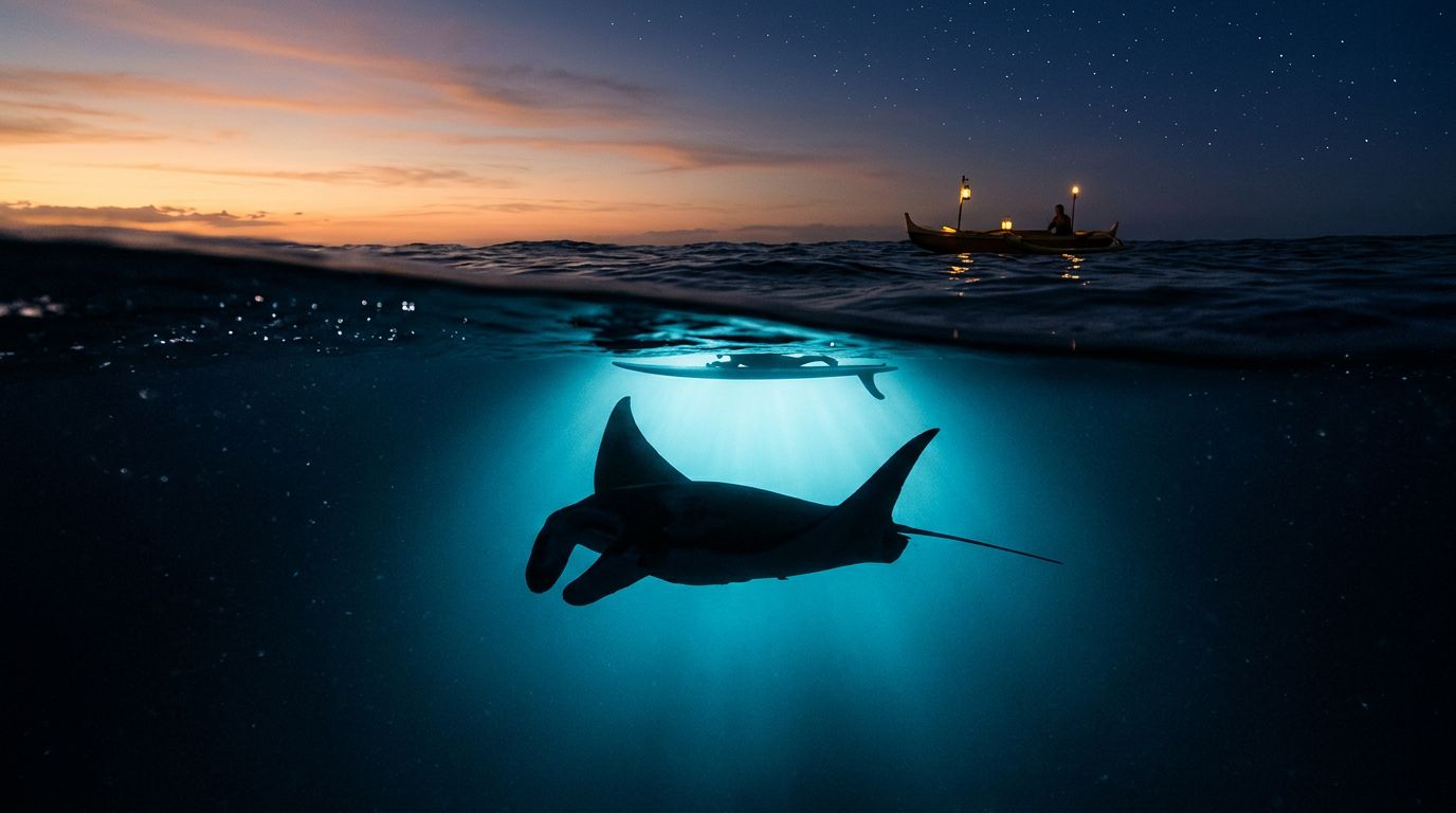 Early or Late Tour for a Kona Manta Ray Night Snorkel?