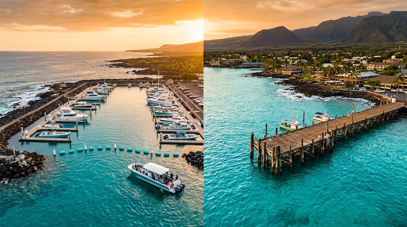 Honokohau Harbor vs Kailua Pier for Kona Boat Tours