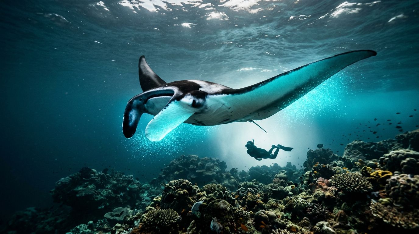 How Big Are Manta Rays on a Kona Manta Ray Snorkel