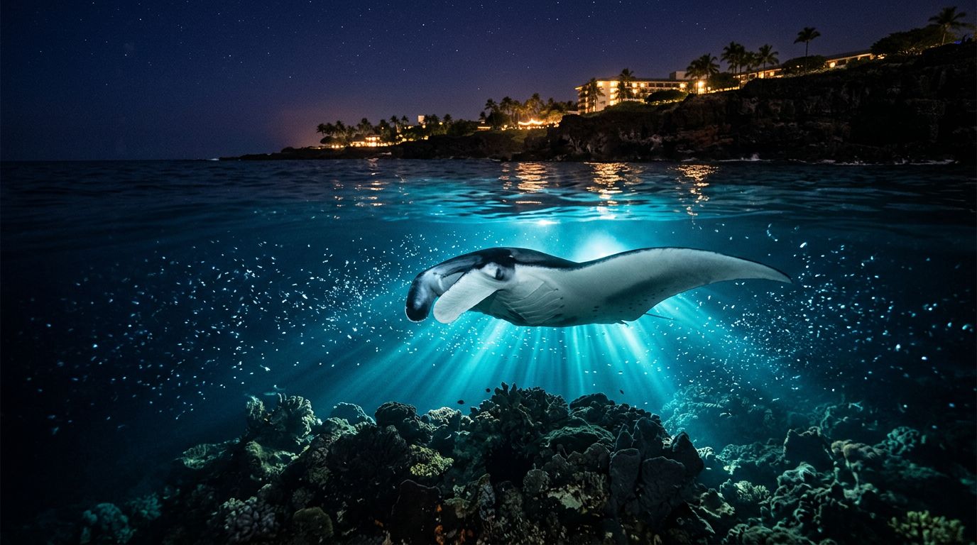 How Manta Ray Night Snorkeling Began in Kona