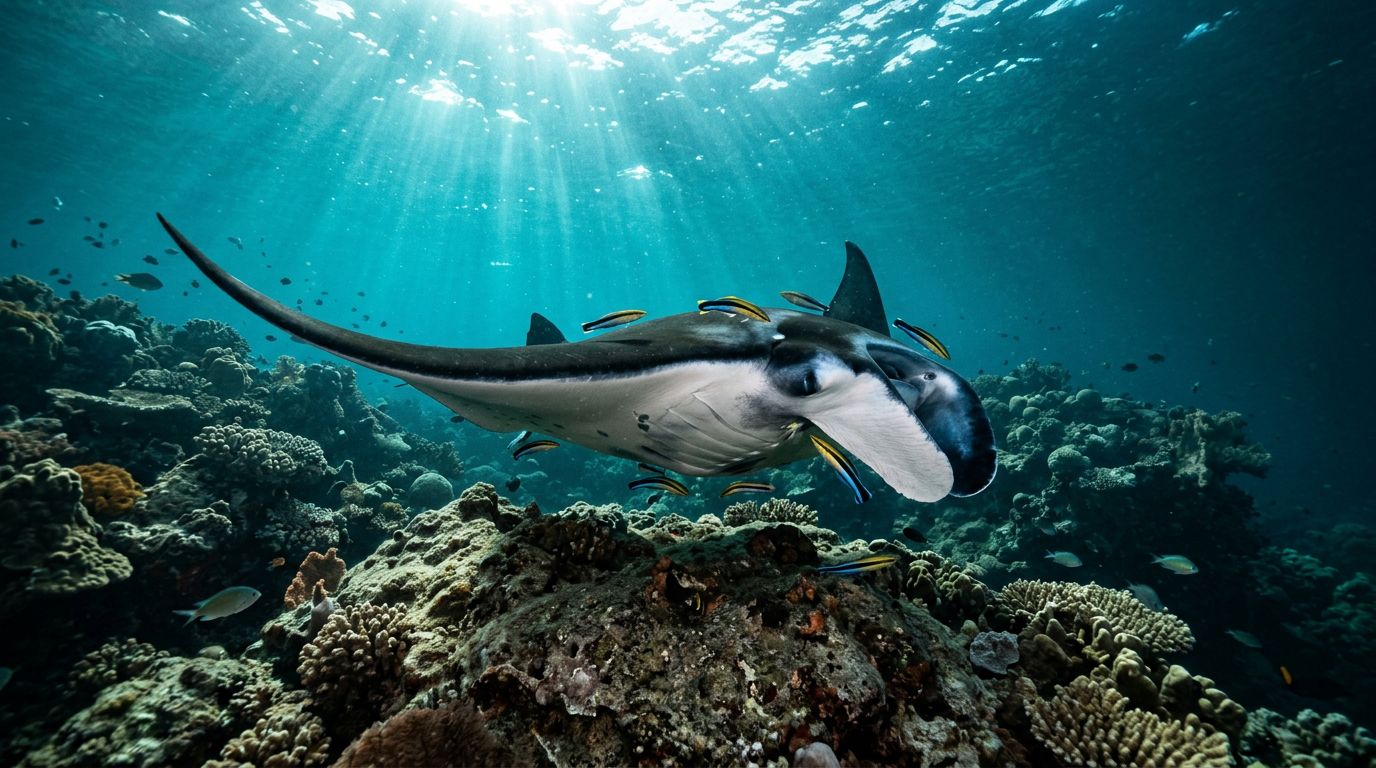 How Manta Rays in Hawaii Use Cleaning Stations