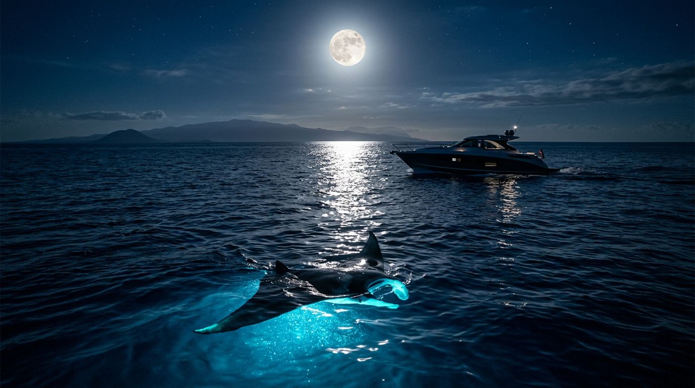 How Moonlight Changes a Big Island Manta Ray Night Snorkel