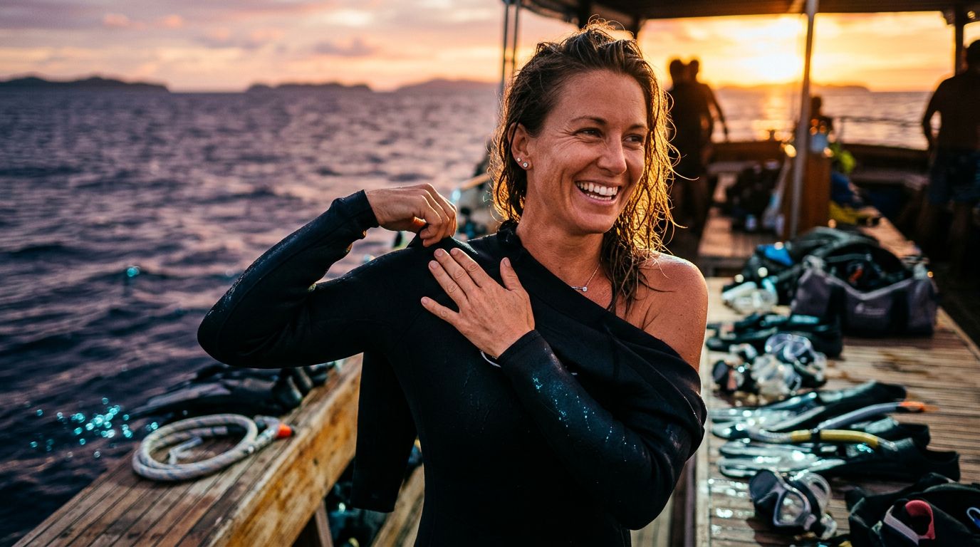 How to Put On a Wetsuit for Manta Ray Snorkeling
